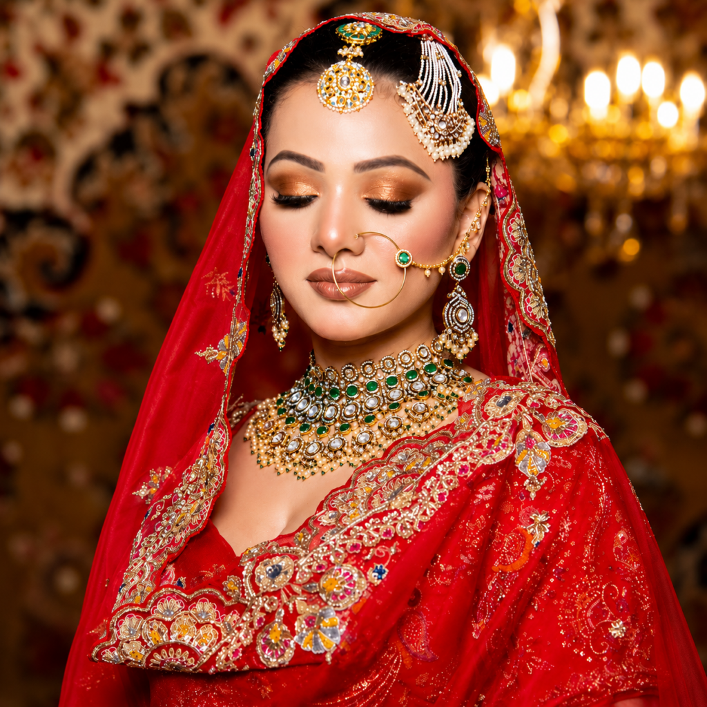 bridal makeup by bronze era